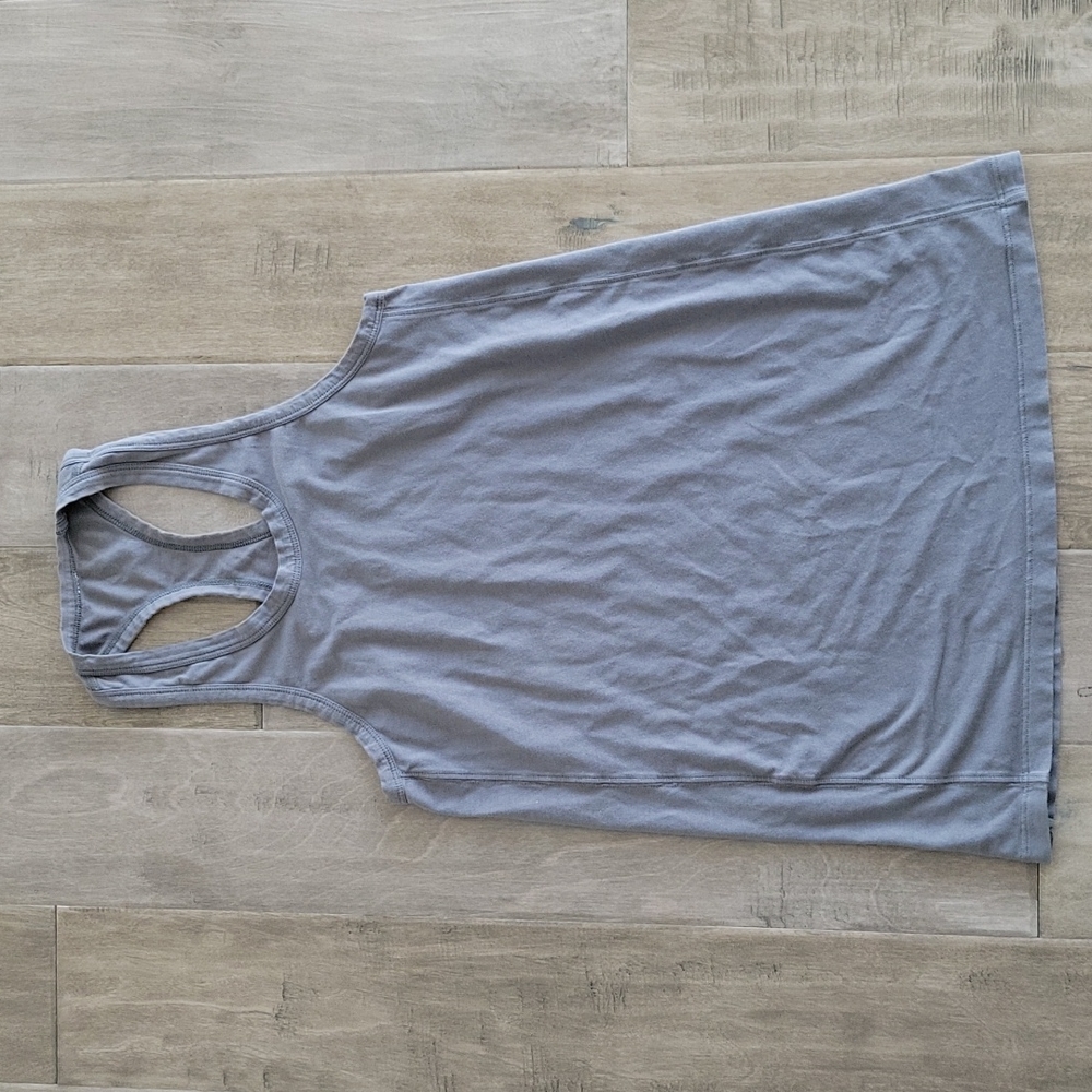 Lululemon Pima Cotton Racerback Tank - Size 6 in Distressed Gray